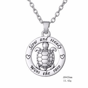 Slow and Steady Turtle Necklace