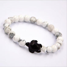 Load image into Gallery viewer, Lava Stone Turtle Bracelet