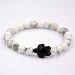 Lava Stone Turtle Bracelet