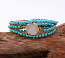 Load image into Gallery viewer, Turquoise Cove Wrap Bracelet