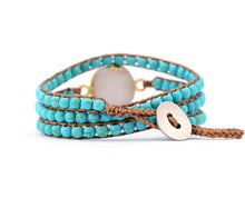 Load image into Gallery viewer, Turquoise Cove Wrap Bracelet