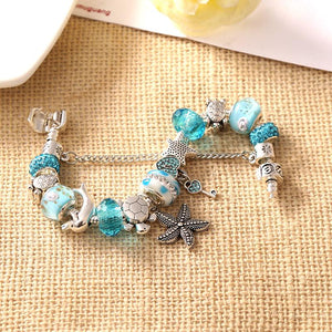 Blue Crystal Ocean Bracelet