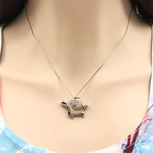 Load image into Gallery viewer, Swimming Turtle Necklace