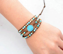 Load image into Gallery viewer, Blue Cove Wrap Bracelet