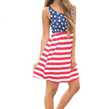 Load image into Gallery viewer, Stars and Stripes Summer Dress