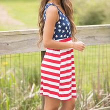 Load image into Gallery viewer, Stars and Stripes Summer Dress