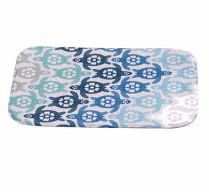 Blue Tones Turtle Mat