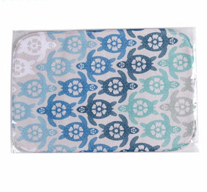 Blue Tones Turtle Mat