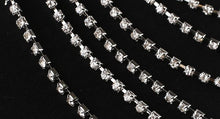 Load image into Gallery viewer, Crystal and Pearl Shoulder Chains