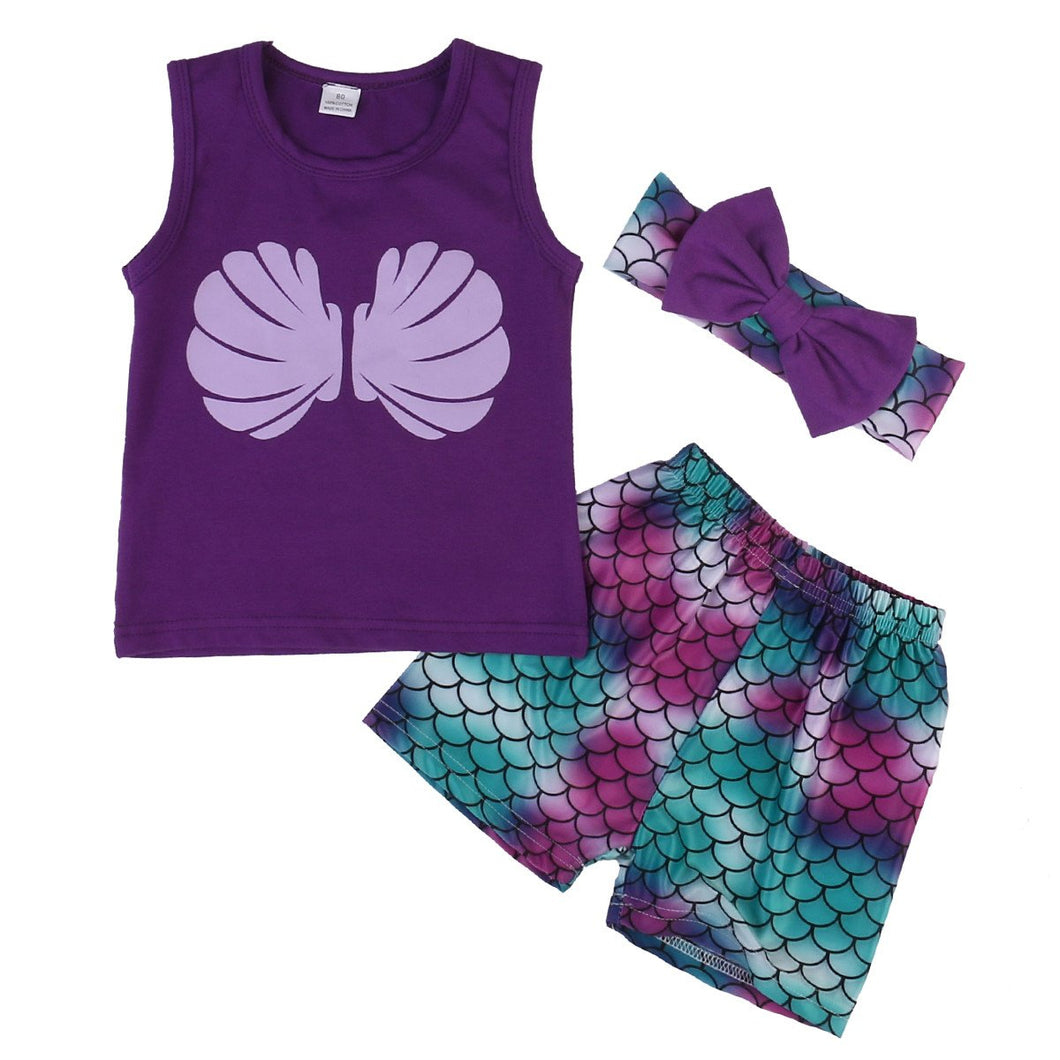 Girls Mermaid Shell Set