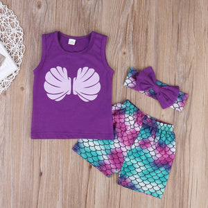 Girls Mermaid Shell Set