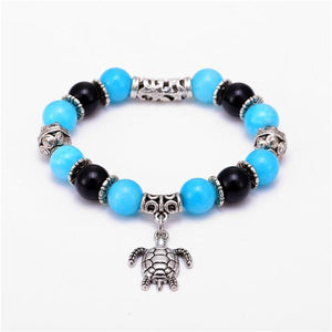 Natural Stone Sea Turtle Bracelet