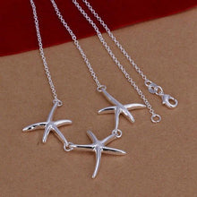 Load image into Gallery viewer, Starfish Trio Necklace