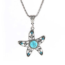 Load image into Gallery viewer, Turquoise Starfish Necklace