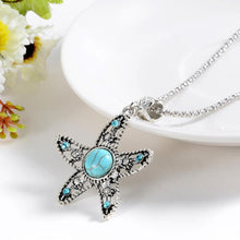 Load image into Gallery viewer, Turquoise Starfish Necklace