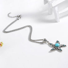 Load image into Gallery viewer, Turquoise Starfish Necklace