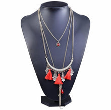 Load image into Gallery viewer, Pacific Tassel Bib Necklace