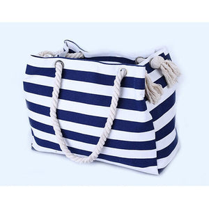 Canvas and Rope Handbag